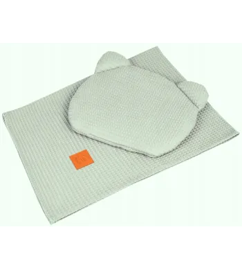 Komplet pościeli letniej TEDDY WAFFLE Infantilo 75 x 100 cm ZIELONY JASNY