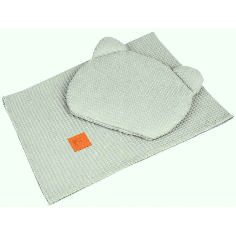 Komplet pościeli letniej TEDDY WAFFLE Infantilo 75 x 100 cm ZIELONY JASNY