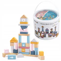 Viga klocki drewniane 60el. 44010