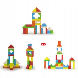 Viga klocki drewniane 80el. 50333