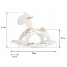 Koń na biegunach Mamabrum GYT2152 12 m + biały