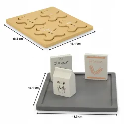Zestaw drewniany do robienia pierniczków Mamabrum Bake Sets 15 el. MAM148