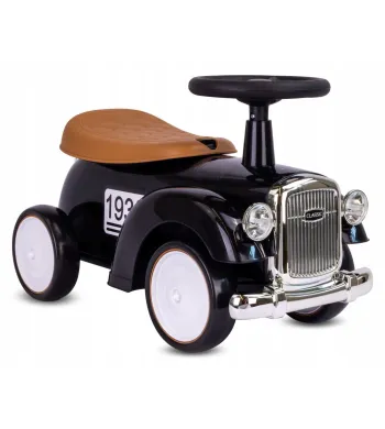 Jeździk dla dzieci Retro wyścigowy chodzik pchacz czarny