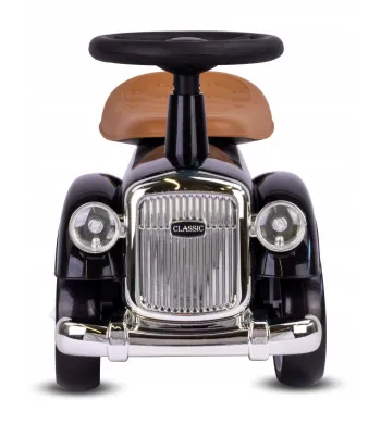 Jeździk dla dzieci Retro wyścigowy chodzik pchacz czarny