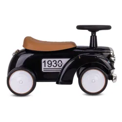 Jeździk dla dzieci Retro wyścigowy chodzik pchacz czarny