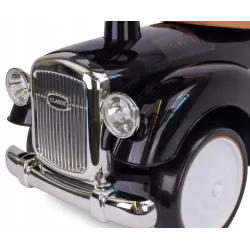 Jeździk dla dzieci Retro wyścigowy chodzik pchacz czarny