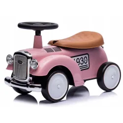 Jeździk dla dzieci Retro wyścigowy chodzik pchacz róż