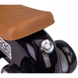 Jeździk dla dzieci Retro wyścigowy chodzik pchacz czarny