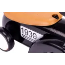 Jeździk dla dzieci Retro wyścigowy chodzik pchacz czarny