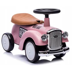 Jeździk dla dzieci Retro wyścigowy chodzik pchacz róż