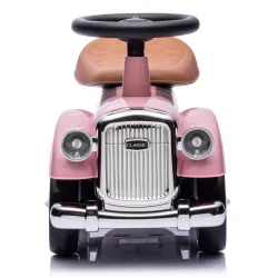 Jeździk dla dzieci Retro wyścigowy chodzik pchacz róż