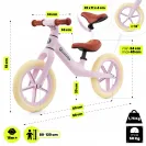 Rowerek biegowy HyperMotion lekki Marcello PINK HYP27