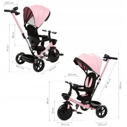 kid row trjkoł Charmy Pink kid row trjkoł Charmy Pink