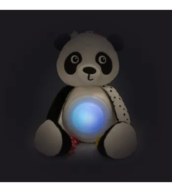 Canpol babies Pluszowa panda z zawieszką, pozytywką i lampką 68/101