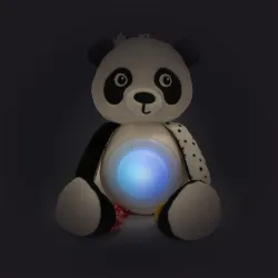 Canpol babies Pluszowa panda z zawieszką, pozytywką i lampką 68/101
