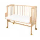 Waldin Łóżeczko dostawne 2w1 z materacem Naturalne