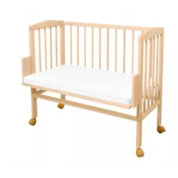 Waldin Łóżeczko dostawne 2w1 z materacem Naturalne Waldin Łóżeczko dostawne 2w1 z materacem Naturalne