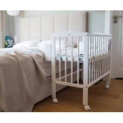 Waldin Łóżeczko dostawne 2w1 z materacem Naturalne Waldin Łóżeczko dostawne 2w1 z materacem Naturalne