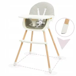 Krzesełko do karmienia Moby System 91 x 45,5 x 56 cm Amelia 2 szary