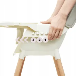 Krzesełko do karmienia Moby System 91 x 45,5 x 56 cm Amelia 2 szary