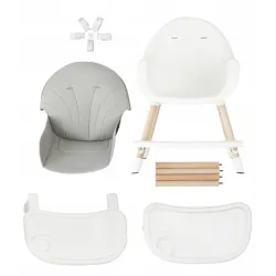 Krzesełko do karmienia Moby System 91 x 45,5 x 56 cm Amelia 2 szary