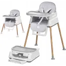 Krzesełko do karmienia Moby System 91 x 45,5 x 56 cm Amelia 2 szary