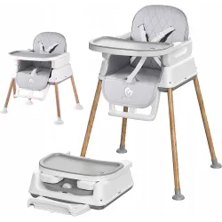 Krzesełko do karmienia Moby System 91 x 45,5 x 56 cm Amelia 2 szary