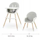 Krzesełko do karmienia Moby System 91 x 45,5 x 56 cm Amelia 2 szary