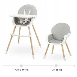 Krzesełko do karmienia Moby System 91 x 45,5 x 56 cm Amelia 2 szary