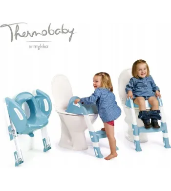 Nakładka na sedes SCHODKI Thermobaby dla dziecka różowy szmaragdowy