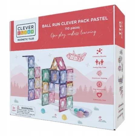 Clever klocki magnetyczne 110el+15el Inventive Pack