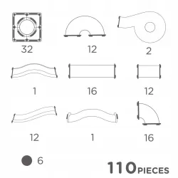 Clever klocki magnetyczne 110el+15el Inventive Pack Clever klocki magnetyczne 110el+15el Inventive Pack