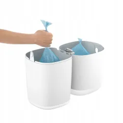 Kosz na pieluchy Angelcare biały + 3 wkłady