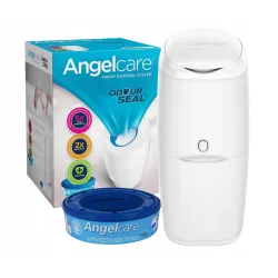 Kosz na pieluchy Angelcare biały z wkładem