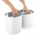 Kosz na pieluchy Angelcare biały z wkładem