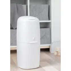 Kosz na pieluchy Angelcare biały z wkładem