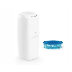 Kosz na pieluchy Angelcare biały z wkładem