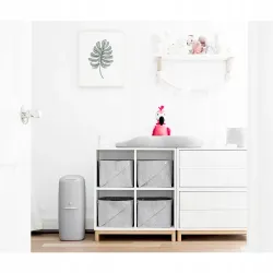 Kosz na pieluchy Angelcare  z wkładem szary