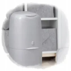 Kosz na pieluchy Angelcare  z wkładem szary