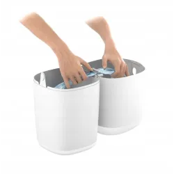 Kosz na pieluchy Angelcare  z wkładem szary