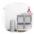 Kosz na pieluchy Angelcare  z wkładem szary