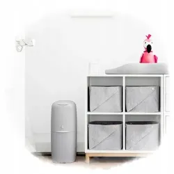 Kosz na pieluchy Angelcare  z wkładem szary