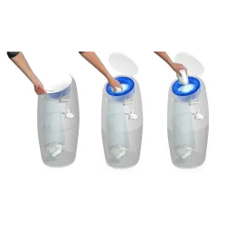 Kosz na pieluchy Angelcare  z wkładem szary