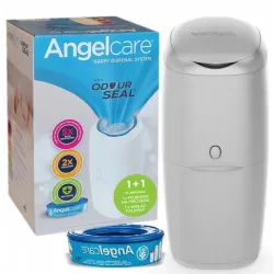 Kosz na pieluchy Angelcare  z wkładem szary