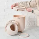 Nattou kosz na pieluchy Dropy beż