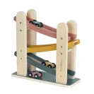 Petite&Mars Drewniana zabawka zjeżdżalnia z autkami tor Wood of Mars