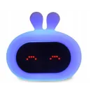 Lampka nocna InnoGIO biały rabbit budzik