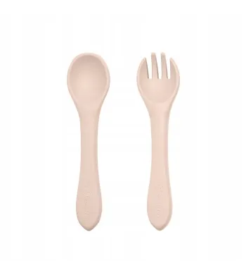 PETITE&MARS Silikonowe sztućce TAKE&MATCH Desert Sand 6m+