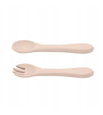 PETITE&MARS Silikonowe sztućce TAKE&MATCH Desert Sand 6m+