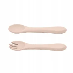 PETITE&MARS Silikonowe sztućce TAKE&MATCH Desert Sand 6m+ PETITE&MARS Silikonowe sztućce TAKE&MATCH Desert Sand 6m+